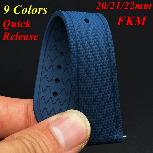 Fkm rubber braided watch - fkm, strap