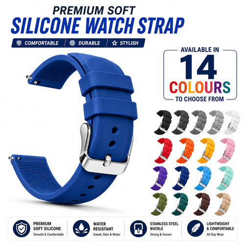 Premium silicone rubber watch - premium,