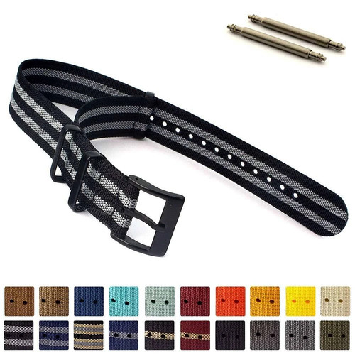 Ribbed nylon nato watch - nato,