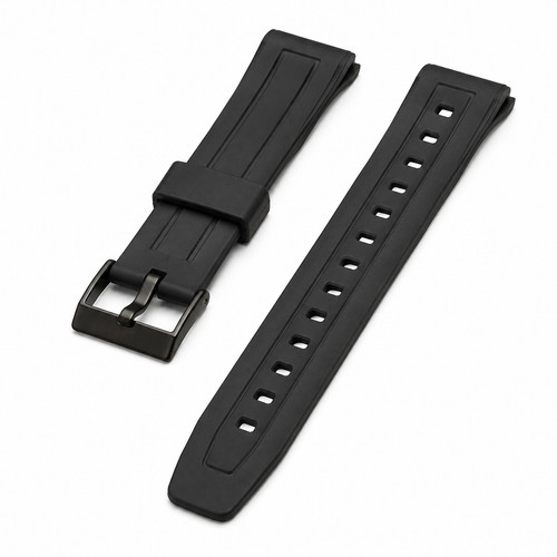18mm black resin watch - 18mm,