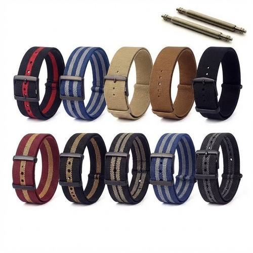 Ribbed nylon nato - ribbed, strap