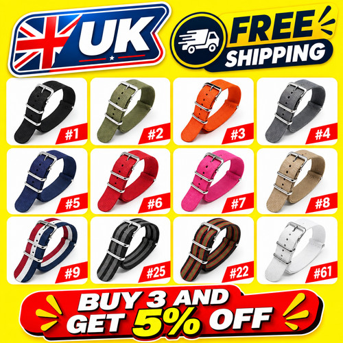 Nato watch strap nylon - nato,