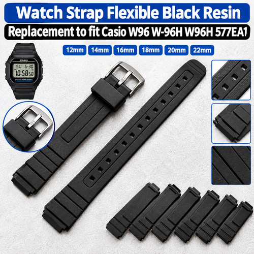 Watch strap flexible black - watch,