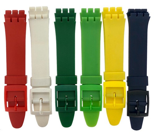 Resin 17mm swatch watch strap - 17mm,