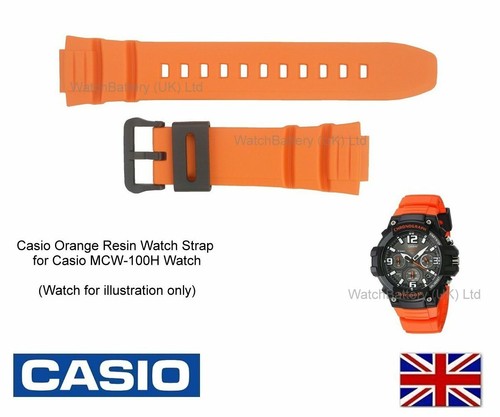 Mcw 100h casio watch strap - mcw-100h,