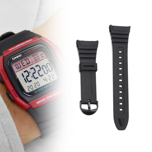 Watch strap flexible black - watch,