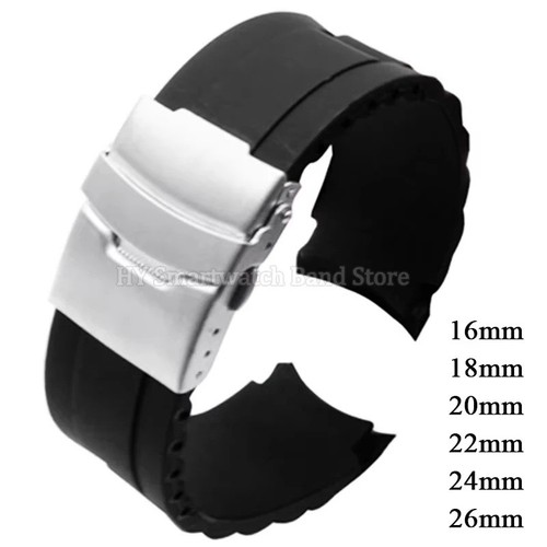 Silicone watch strap 16mm - watch,
