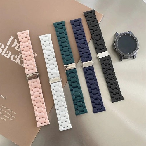 Colourful resin watch strap - resin,