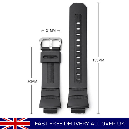 Resin watch strap for casio - resin,