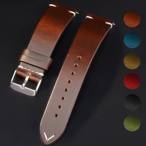 Genuine leather watch strap - leather,