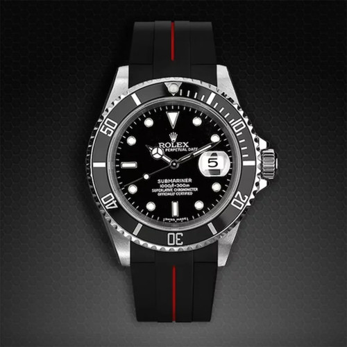 Curved end rubber - end, watch