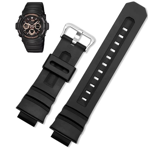 Black silicone watch band for - band,