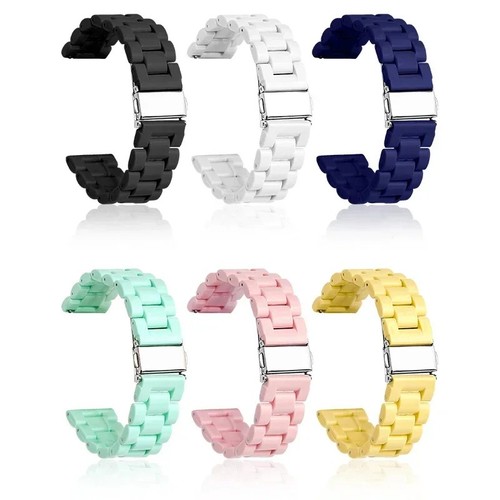 Colourful resin watch strap - resin,